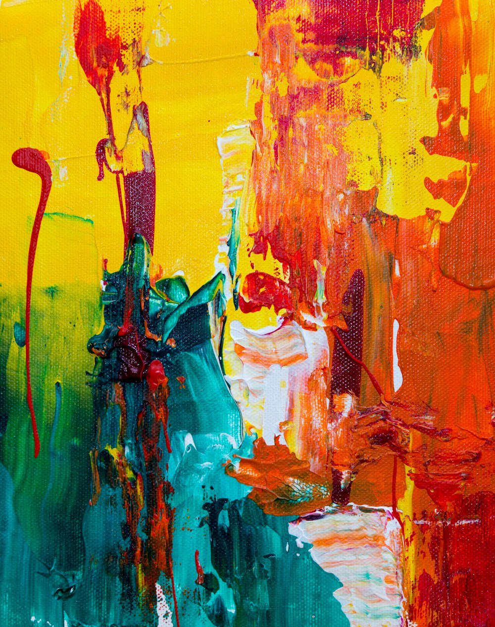 Colourful abstract painting